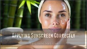 applying sunscreen correctly