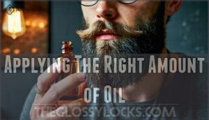 applying the right amount of oil