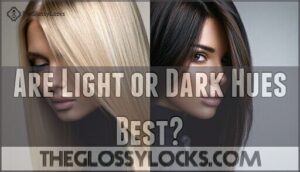 are light or dark hues best