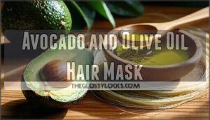 avocado and olive oil hair mask