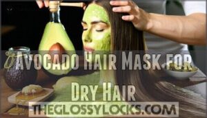avocado hair mask for dry hair