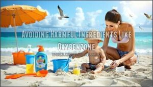 avoiding harmful ingredients like oxybenzone