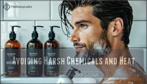 avoiding harsh chemicals and heat