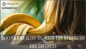 banana and olive oil mask for hydration and softness