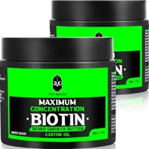Beard Butter,Maximum Concentration Biotin,with Castor B0F5Q5G6P1