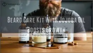 beard care kit with jojoba oil