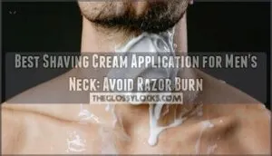best shaving cream application for mens neck