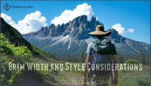 brim width and style considerations