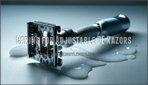 caring for adjustable de razors