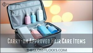 carry-on approved hair care items