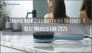 ceramic hair straightening brushes
