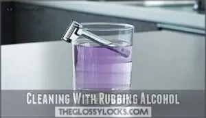 cleaning with rubbing alcohol