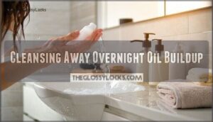 cleansing away overnight oil buildup