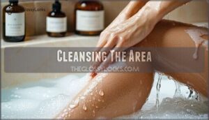 cleansing the area