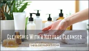 cleansing with a natural cleanser