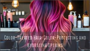 color-treated hair: color-protecting and hydrating options