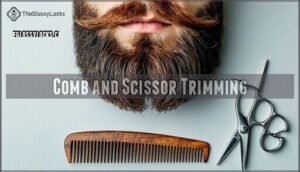 comb and scissor trimming