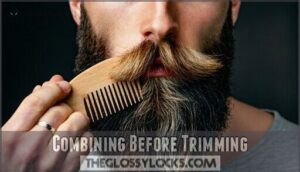 combining before trimming