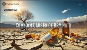 common causes of dry hair