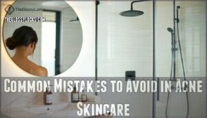 common mistakes to avoid in acne skincare