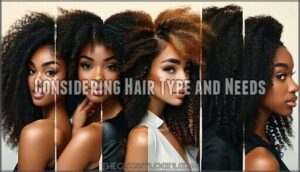 considering hair type and needs