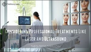 considering professional treatments like laser and ultrasound