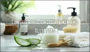considering sensitive skin and allergies