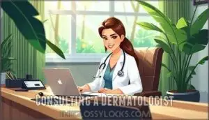 consulting a dermatologist