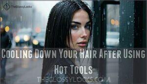 cooling down your hair after using hot tools