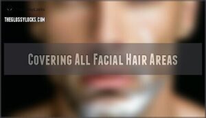 covering all facial hair areas