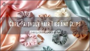 curl-friendly hair ties and clips