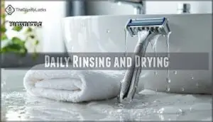 daily rinsing and drying