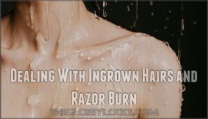 dealing with ingrown hairs and razor burn
