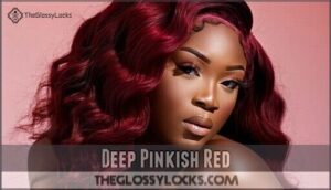 deep pinkish red