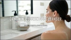 dry skin: eucerin gel cleanser