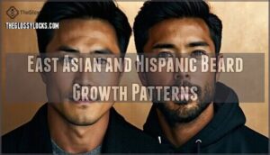 east asian and hispanic beard growth patterns