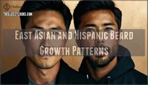 east asian and hispanic beard growth patterns