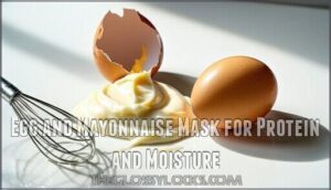egg and mayonnaise mask for protein and moisture