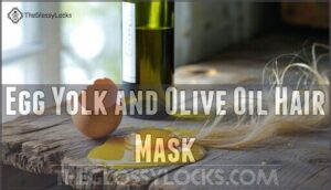 egg yolk and olive oil hair mask