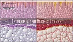 epidermis and dermis layers