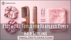 essential tools for heatless curly hair styling