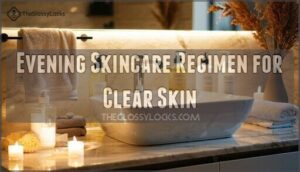 evening skincare regimen for clear skin