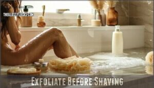 exfoliate before shaving