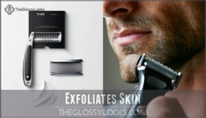 exfoliates skin