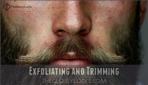 exfoliating and trimming