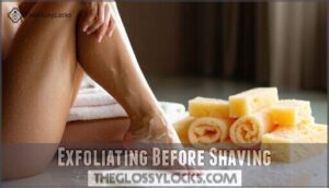 exfoliating before shaving