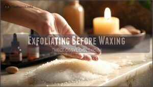 exfoliating before waxing