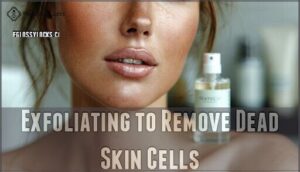 exfoliating to remove dead skin cells