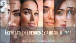 exfoliation frequency and skin type