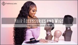 hair accessories and wigs